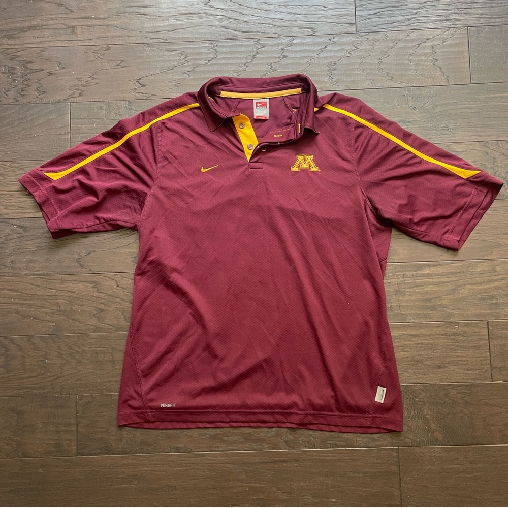 Nike NikeFit NCAA Minnesota Gophers Men’s Large Polo